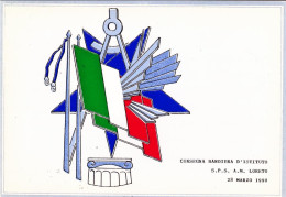 Y1990-Vaticano Cartolina Illustrata "consegna Bandiera D'istituto" Collegamento  - Poste Aérienne
