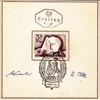 1960-Autriche Osterreich Austria Cartoncino Commemorativo Con Le Firme Autografe - Altri & Non Classificati