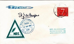 1965-Holland Nederland Olanda Razzogramma Del 29 Marzo Con Una Vignetta Verde E  - Storia Postale