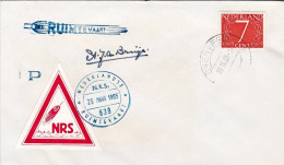 1965-Holland Nederland Olanda Razzogramma Del 29 Marzo Con Una Vignetta Rossa E  - Poststempels/ Marcofilie