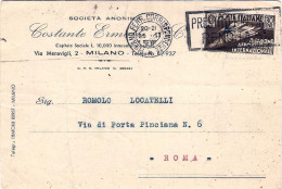 1936-cartolina Commerciale Affrancata 30c.Salone Aeronautico Internazionale Isol - Marcofilie