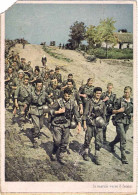 1941-cartolina Tedesca Nuova Con Diciture In Italiano "in Marcia Verso Il Fronte - Patriotiques
