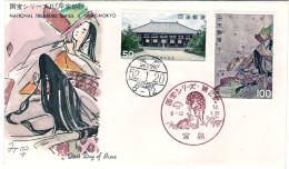 1977-Giappone Japan S.2v."Tesori Nazionali Heike Nokyo" Su Fdc - FDC