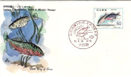 1976-Giappone Japan 50y."Conservazione Della Natura Miyako Tanago, Carpa" Su Fdc - FDC