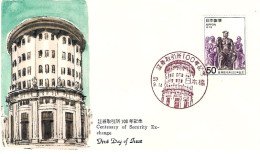 1978-Giappone Japan S.1v."Centenario Della Borsa" Su Fdc - FDC