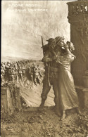 1915-cartolina Illustrata Bersagliere (Mastroianni)partita Da Volongo Cremona Il - Patriotiques