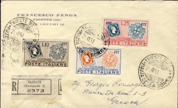 1951-Trieste A Busta Raccomandata Affr. S.3v."Centenario Del Primo Francobollo S - Storia Postale