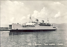 1956-cartolina Foto "nave Traghetto Cariddi-villa San Giovanni" Viaggiata - Reggio Calabria