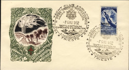 1952-Trieste A Lettera Fdc Affrancata L.25 Mostra D'oltremare Napoli Annullo Fig - Poststempel