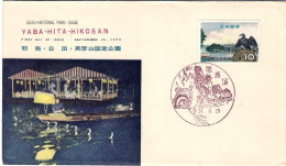 1959-Giappone Japan 10y." Parco Nazionale Yaba Hita Hikosan" Su Fdc - FDC