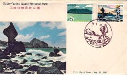 1958-Giappone Japan S.2v."Parco Nazionale Sado Yahiko" Su Fdc - FDC