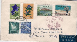 1961-Giappone Japan Lettera Aerea Diretta In Italia Con Bell'affrancatura Multic - Briefe U. Dokumente