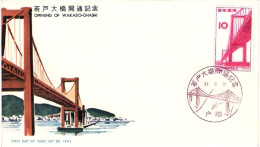 1962-Giappone Japan S.1v."Ponte Sospeso Di Wakado" Su Fdc - FDC