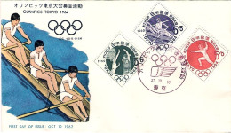 1962-Giappone Japan S.3v."Preolimpica Tokyo1964" Su Fdc - FDC