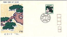 1972-Giappone Japan S.1v."Serie Ordinaria" Su Fdc - FDC