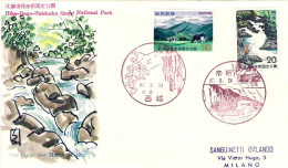 1972-Giappone Japan S.2v."Parco Nazionale Hiba Dogo" Su Fdc - FDC