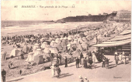 CPA Carte Postale France  Biarritz  Vue Générale De La Plage VM81435 - Biarritz