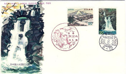 1973-Giappone Japan S.2v."Parco Nazionale Nishi Chugoku" Su Fdc - FDC