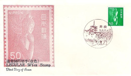 1976-Giappone Japan 50y:"Budda" Su Fdc - FDC