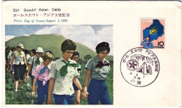 1963-Giappone Japan S.1v."Ragazze Scout Campo Asiatico" Su Fdc - FDC