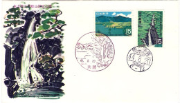 1969-Giappone Japan S.2v."Parco Nazionale Quasi" Su Fdc - FDC