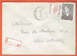 37P - Recommandé Liège 18 - 1981 Vers Verviers - Storia Postale