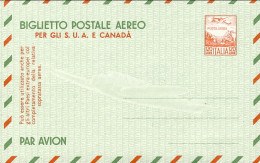 1952-cat.Filagrano Euro 160, Biglietto Postale Aereo L.120 Qualita' Extra - Stamped Stationery