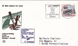 1979-Germania Ufficiale Lufthansa I^volo Boeing 737 LH294 Monaco Venezia Del 1 A - Lettres & Documents