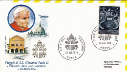 Vaticano-1979  + Cartoncino Commemorativo Volo Speciale Di S.S.Giovanni Paolo II - Poste Aérienne