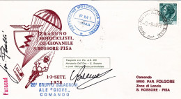 1978-2 Raduno Motociclistico Giovanile S.Rossore Pisa Posta Paracadutata, Traspo - Airmail