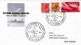 1976-cachet Firenze Aero Club L.Gori Settimana Aviatoria Fiorentina - 1971-80: Poststempel