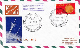 1970-razzogramma Illustrato Del CSTM N.2 Centro Studi Trasporti Missilistici - Airmail