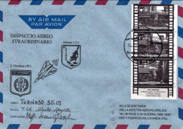 1996-San Marino Dispaccio Aereo Straordinario Per San Damiano (PC) Con Aereo Tor - Poste Aérienne