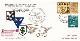Vaticano-1978 Volo Postale Supersonico Villafranca-Cameri Dispaccio Aereo Straor - Luchtpost