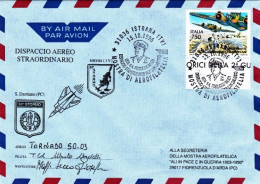 1996-dispaccio Aereo Straordinario Per San Damiano (PC) Con Aereo Tornado 50-03  - Airmail