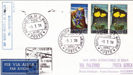 1978-San Marino 30^ Giro Internazionale Di Sicilia Via Palermo Del 15 Luglio - Airmail