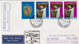 1978-Vaticano 30^ Giro Internazionale Di Sicilia Via Palermo Del 15 Luglio - Airmail