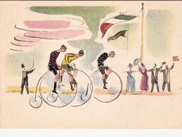 1950-cartolina Pubblicitaria Nuova Della Pirelli (la Storia Della Bicicletta) "i - Publicité