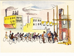 1950-cartolina Pubblicitaria Nuova Della Pirelli (la Storia Della Bicicletta) "i - Advertising