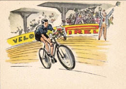 1950-cartolina Pubblicitaria Nuova Della Pirelli (la Storia Della Bicicletta) "i - Werbepostkarten