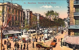 1910ca.-Spagna "Barcelona Rambla De Las Flores" - Autres & Non Classés