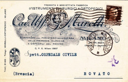 1934-cartolina Ditta Cav.Uff.G.Marelli Milano Premiata E Brevettata Fabbrica Di  - Milano (Mailand)