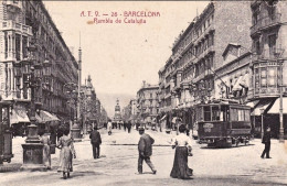 1910ca.-Spagna "Barcelona Rambla De Cataluna" - Autres & Non Classés