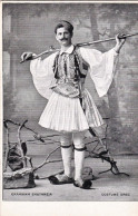 1900-Grecia Cartolina Postale Nuova "guerriero Greco In Costume" - Andere & Zonder Classificatie