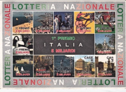1998-cartolina Lotteria Nazionale Con 12 Vedutine Di Varie Citta' Italiane - 1991-00: Marcophilia