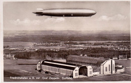 1930circa-Germania Cartolina Foto Friedrichshafen A.B. Mit Graf Zeppelin (Luftbi - Airships