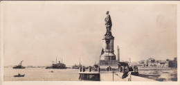 1920ca.-Egitto Mini Cartolina (14x7 Cm.) Foto "Port Said Statue De Lesseps" - Sonstige & Ohne Zuordnung