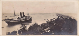 1920ca.-Egitto Mini Cartolina (14x7 Cm.) Foto "Port Said Entree Du Canal" - Other & Unclassified
