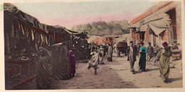 1920ca.-Egitto Mini Cartolina (14x7 Cm.) Foto Acquerellata "Cairo Native Bazar" - Sonstige & Ohne Zuordnung
