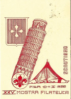 1986-cartolina Illustrata Pisa Cachet 40 Anni Di Scoutismo A Pisa Cartolina Tras - Pisa